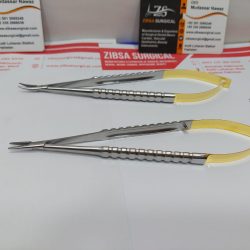 Micro needle holder. Str / Cvd. Size 18cm / Point 1mm Diamond Dust Without lock 2pcs Price $100 US