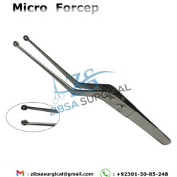 Bayonet Micro Neuro Forcep - Brand name: Zibsa Surgical / Facebook: Zibsa Surgicl